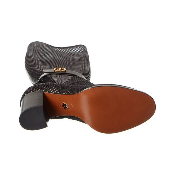 Dior Empreinte Mesh & Leather Boot, Black - Picture 4 of 5